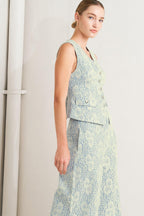 EASY ELEGANCE WOVEN LACE VEST Flying Tomato