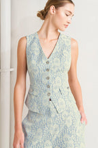 EASY ELEGANCE WOVEN LACE VEST Flying Tomato