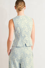 EASY ELEGANCE WOVEN LACE VEST Flying Tomato