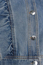 FRENCH FEMME DENIM CROP JACKET Flying Tomato
