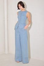 PINSTRIPE PRESTIGE WOVEN VEST Flying Tomato