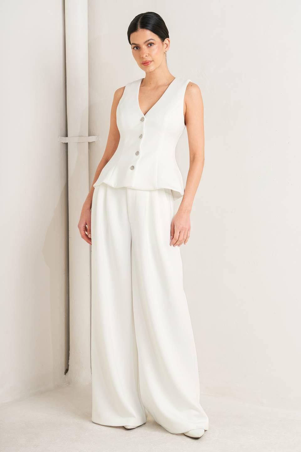 PURE ELEGANCE WOVEN VEST Flying Tomato