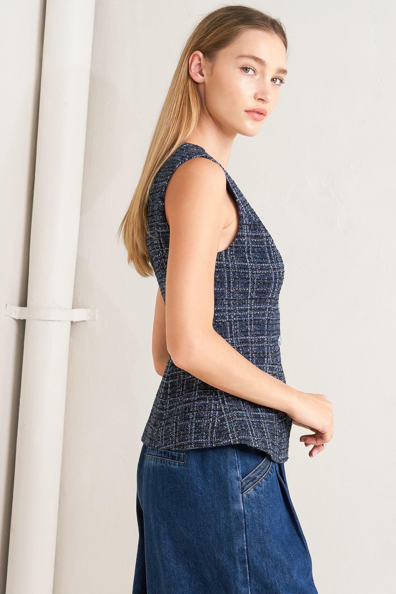 EVERYDAY ICON TWEED VEST Flying Tomato