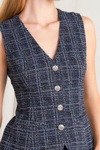 EVERYDAY ICON TWEED VEST Flying Tomato