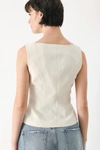 MODERN MINIMAL WOVEN VEST Flying Tomato