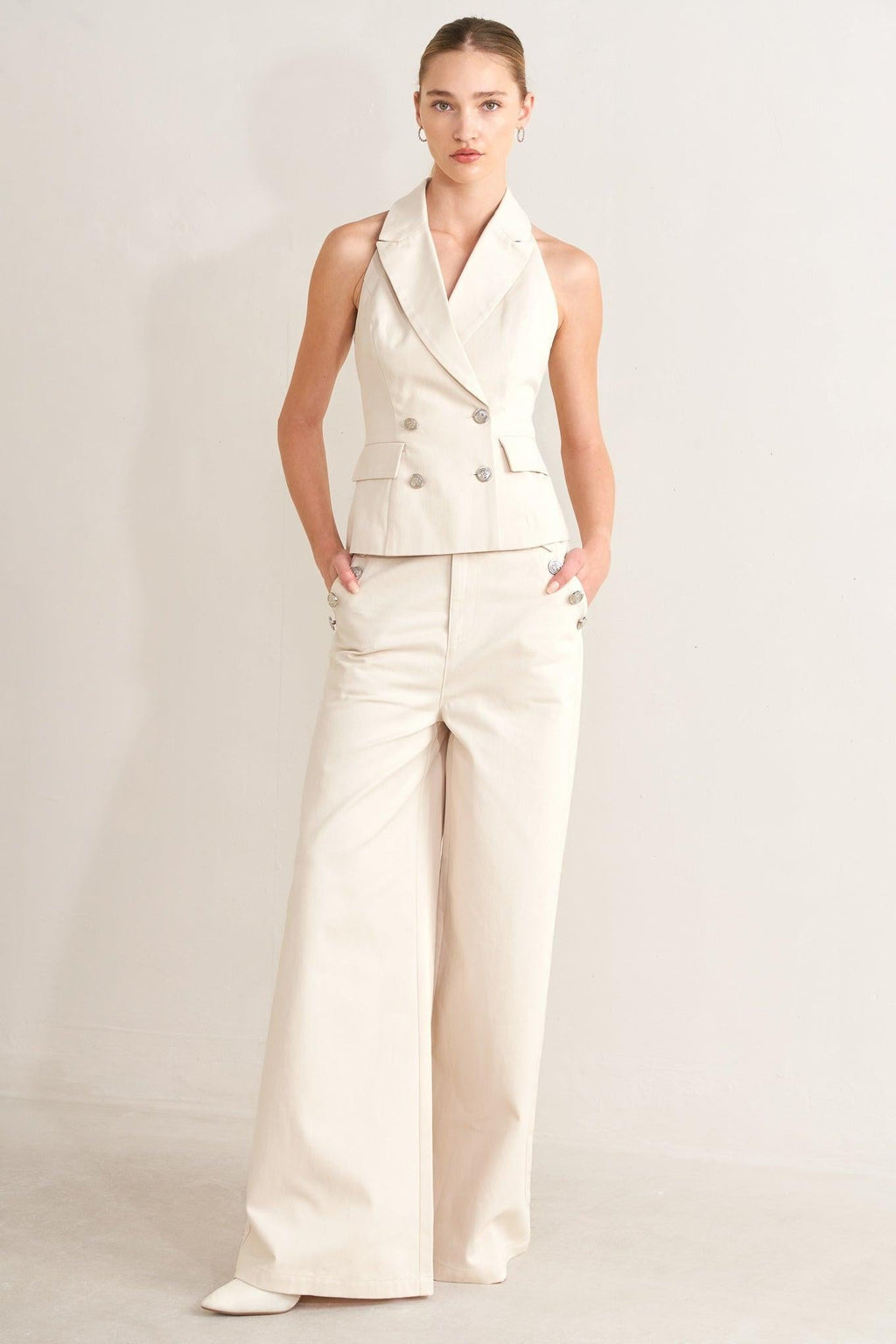 RUNWAY TAILORED WOVEN VEST Flying Tomato
