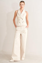 RUNWAY TAILORED WOVEN VEST Flying Tomato