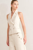 RUNWAY TAILORED WOVEN VEST Flying Tomato
