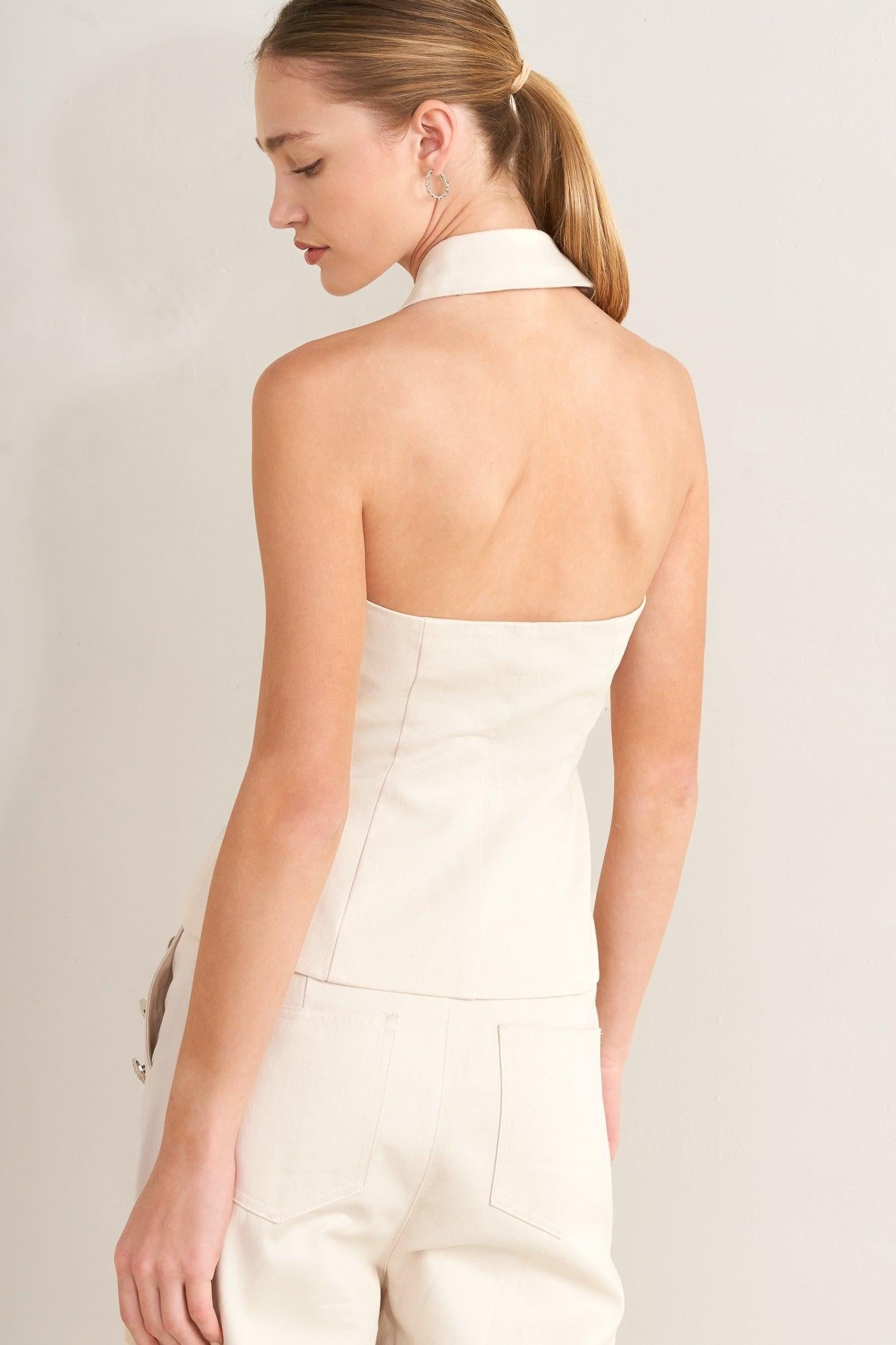 RUNWAY TAILORED WOVEN VEST Flying Tomato