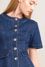 FOREVER STYLISH DENIM TOP Flying Tomato