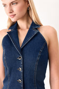 RUN THE CITY DENIM VEST Flying Tomato
