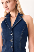 RUN THE CITY DENIM VEST Flying Tomato