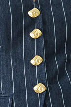 BOSS BABE STRIP WOVEN VEST Flying Tomato