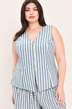 OCEAN DRIVE RHYTHM WOVEN VEST Flying Tomato