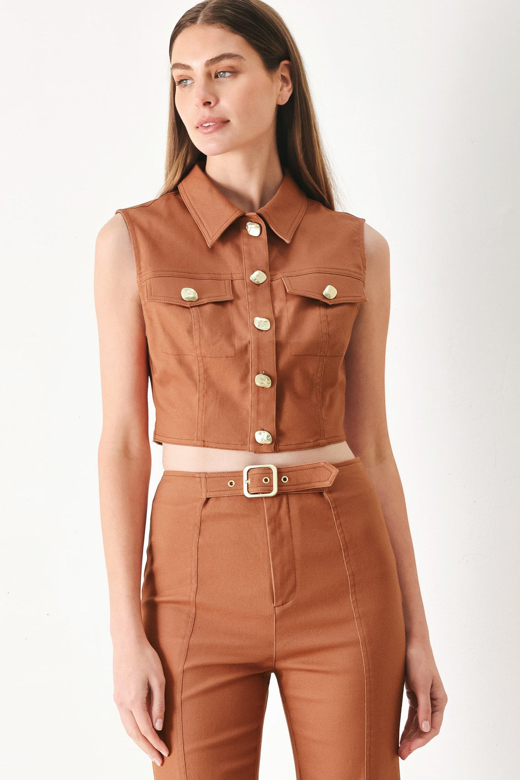 SAHARA EDIT WOVEN CROP TOP Flying Tomato