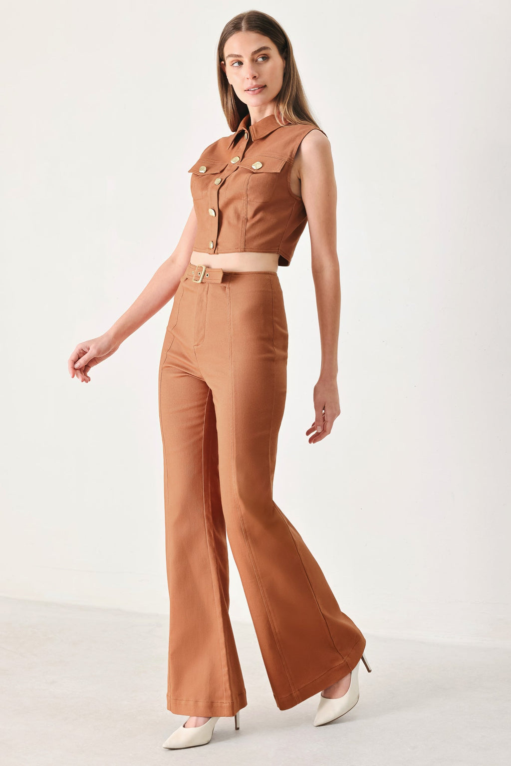 SAHARA EDIT WOVEN CROP TOP Flying Tomato