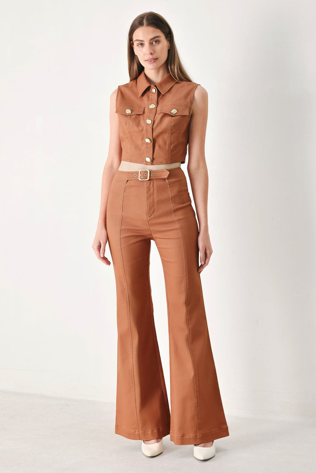 SAHARA EDIT WOVEN CROP TOP Flying Tomato