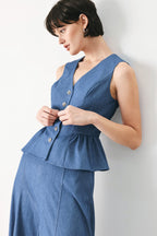 CASUAL ROMANCE WOVEN VEST Flying Tomato