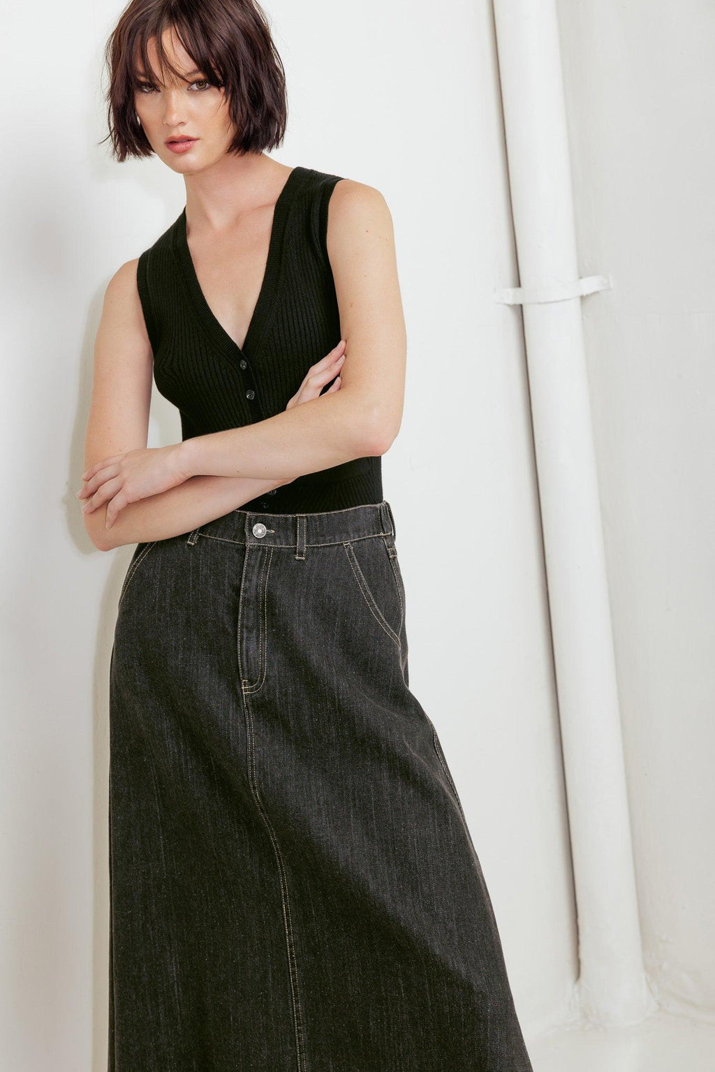 TRADING SECRETS DENIM SKIRT Flying Tomato
