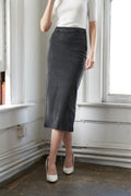 SUNKISSED BY SUNSET DENIM MIDI SKIRT Flying Tomato