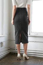SUNKISSED BY SUNSET DENIM MIDI SKIRT Flying Tomato
