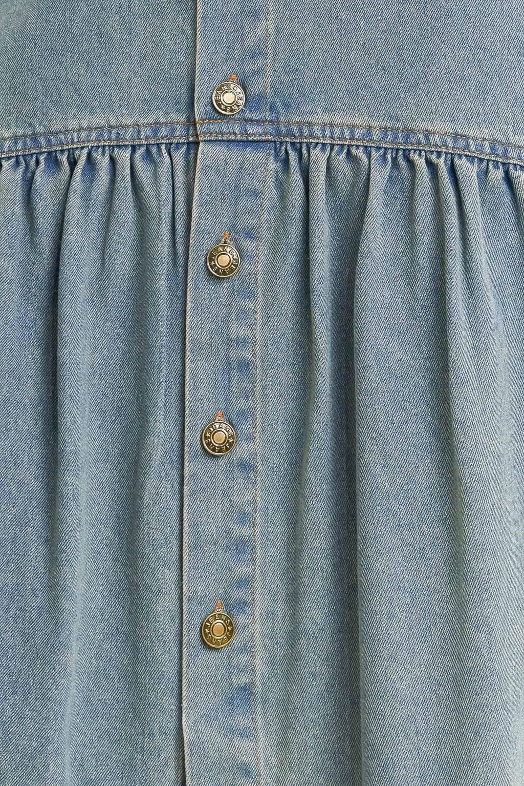 INTRICATE CHARM DENIM MIDI SKIRT Flying Tomato