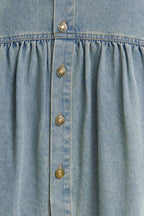 INTRICATE CHARM DENIM MIDI SKIRT Flying Tomato