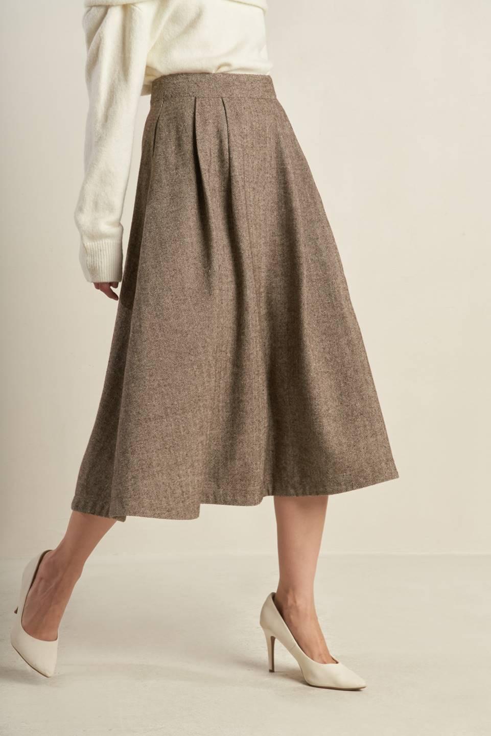 OVER YOU AGAIN WOVEN FULL SKIRT Flying Tomato
