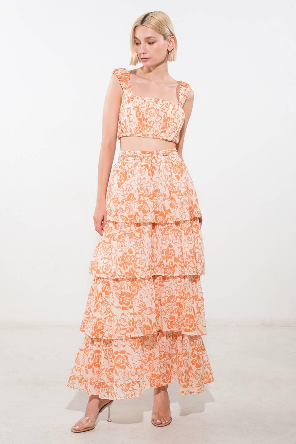 THERE IN MY MIND WOVEN MAXI SKIRT Flying Tomato