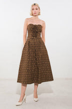 UPGRADED EVENT WOVEN MIDI SKIRT Flying Tomato