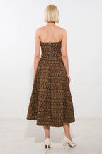 UPGRADED EVENT WOVEN MIDI SKIRT Flying Tomato