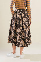 POSH PRESENCE WOVEN MIDI SKIRT Flying Tomato