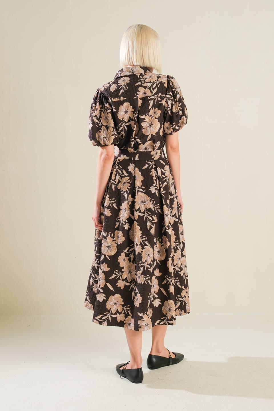 POSH PRESENCE WOVEN MIDI SKIRT Flying Tomato