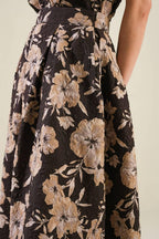 POSH PRESENCE WOVEN MIDI SKIRT Flying Tomato