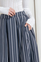 BEHIND THE GRIN WOVEN MIDI SKIRT Flying Tomato