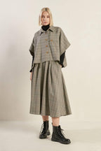 MOODY ALLURE WOVEN MIDI SKIRT Flying Tomato