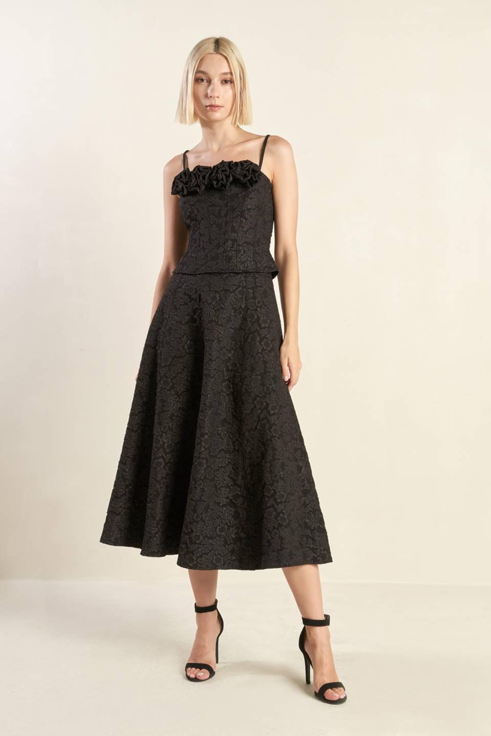 FOREVER DAYDREAMING WOVEN MIDI SKIRT Flying Tomato