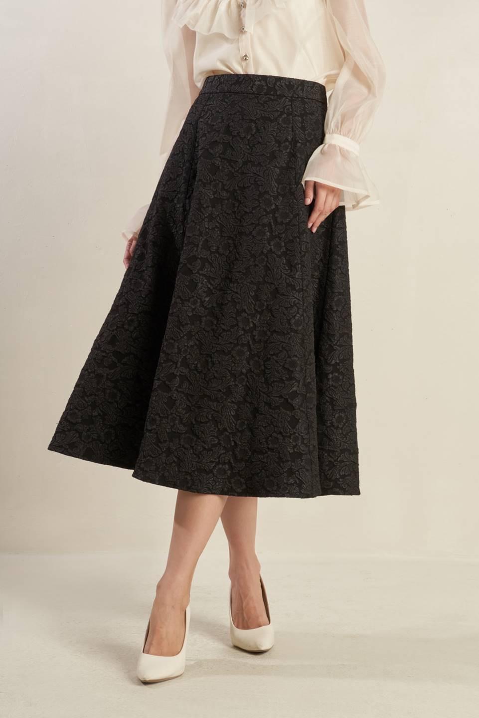 FOREVER DAYDREAMING WOVEN MIDI SKIRT Flying Tomato