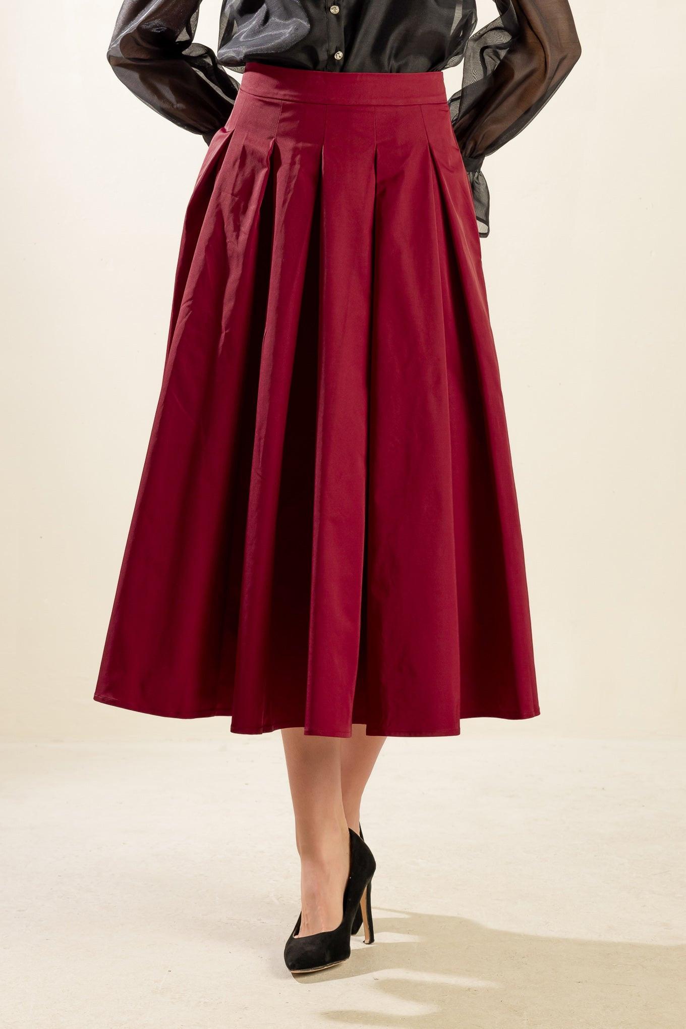 DANCE WITH DESTINY WOVEN MIDI SKIRT Flying Tomato