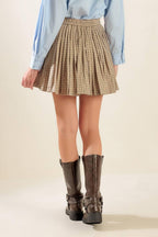 IN MY MEMORIES WOVEN PLAID MINI SKIRT Flying Tomato