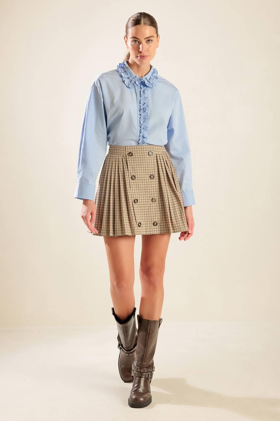 IN MY MEMORIES WOVEN PLAID MINI SKIRT Flying Tomato
