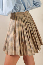IN MY MEMORIES WOVEN PLAID MINI SKIRT Flying Tomato