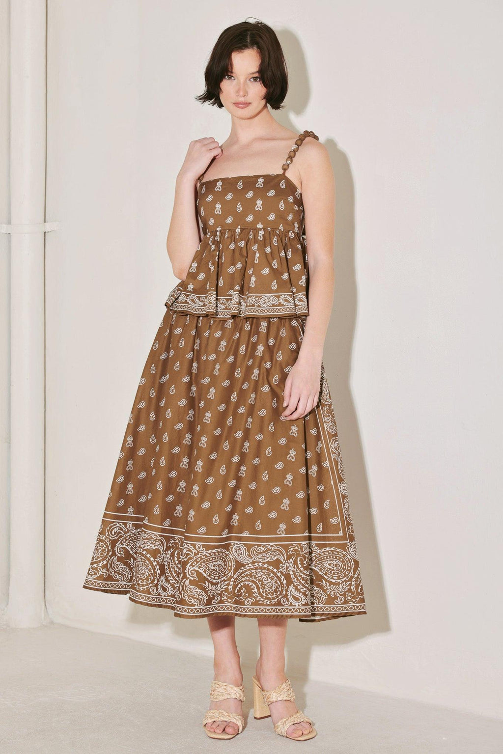 THE MORE THE MERRIER WOVEN FULL MIDI SKIRT Flying Tomato