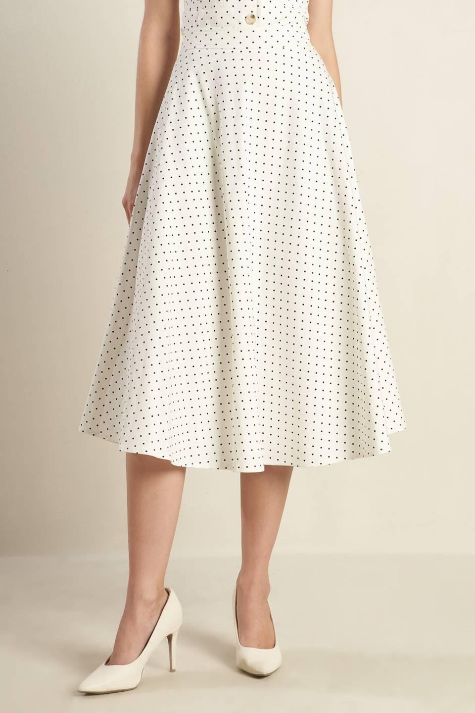 WALK WITH ME WOVEN MIDI SKIRT Flying Tomato