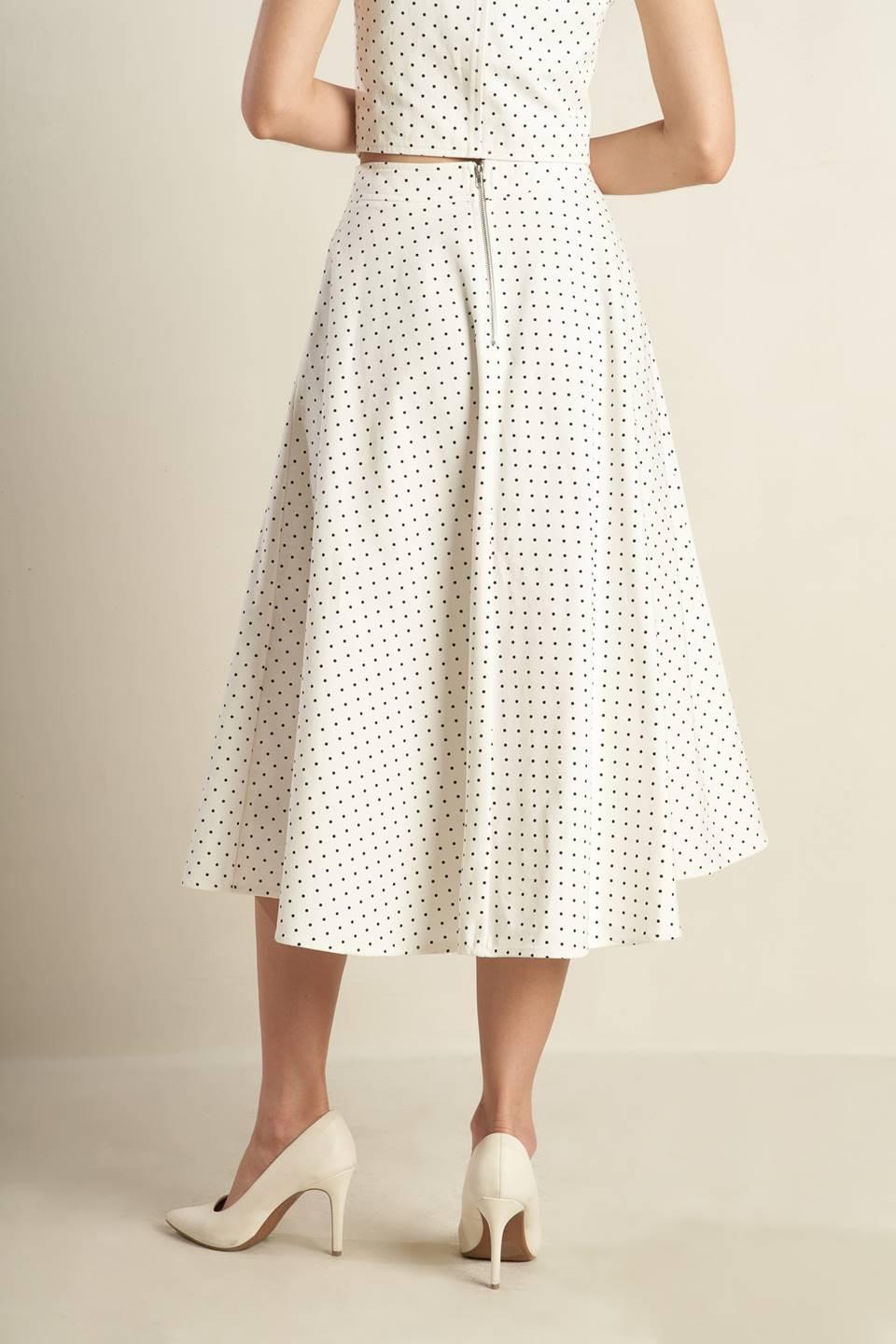 WALK WITH ME WOVEN MIDI SKIRT Flying Tomato