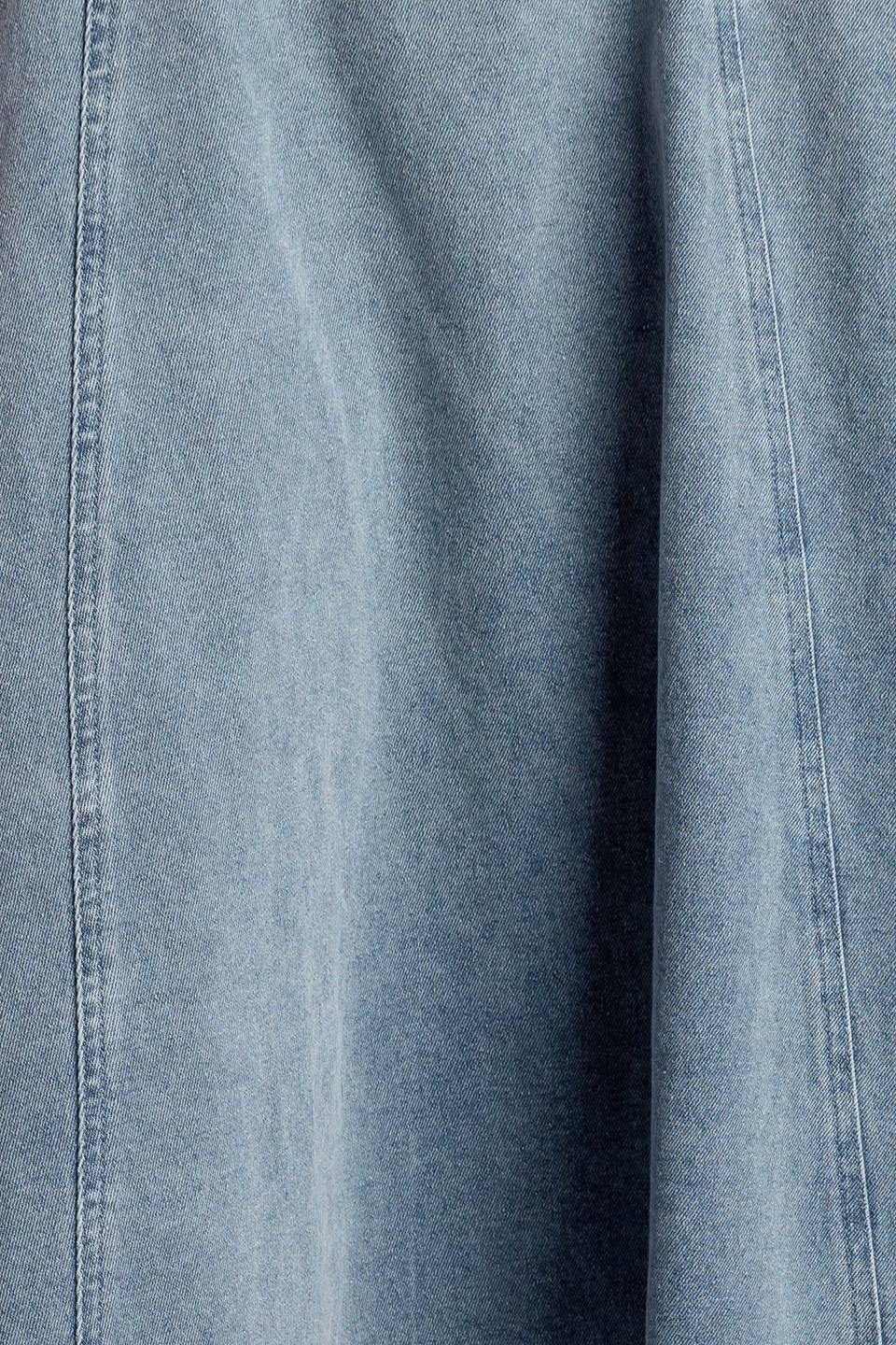 AT FIRST GLANCE DENIM MIDI SKIRT Flying Tomato
