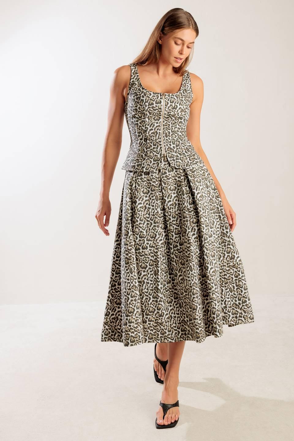 SOMETHING SPECIAL WOVEN MIDI FULL SKIRT Flying Tomato