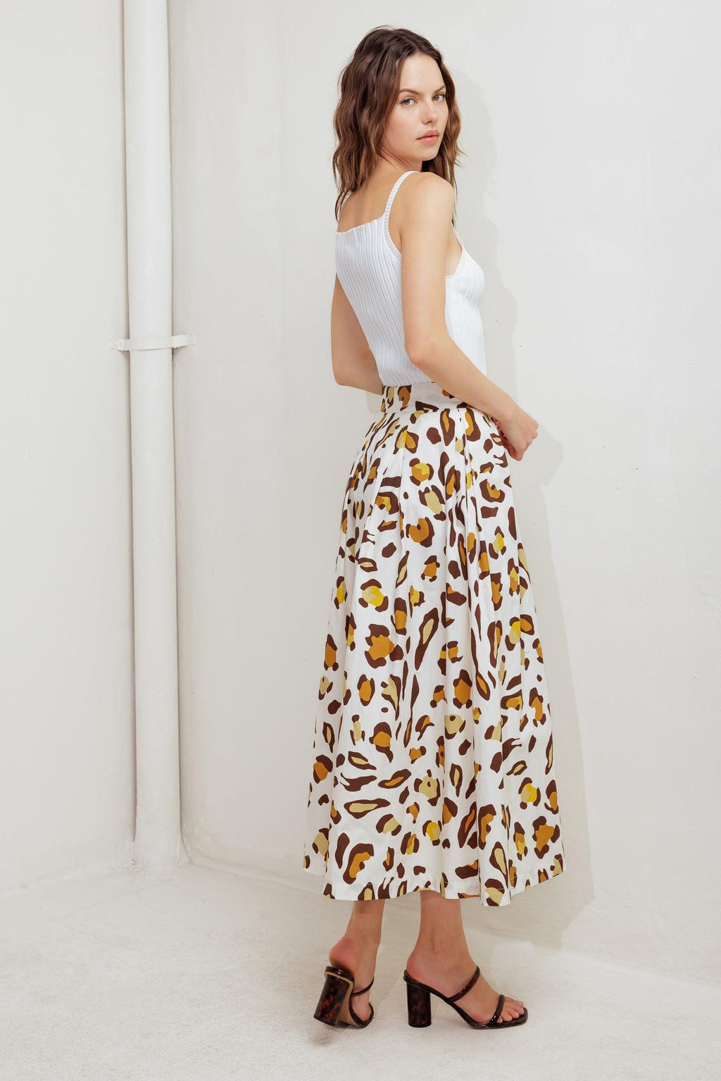 CITY JUNGLE WOVEN FULL SKIRT Flying Tomato