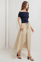 WEEKEND PARISIAN WOVEN MIDI SKIRT Flying Tomato