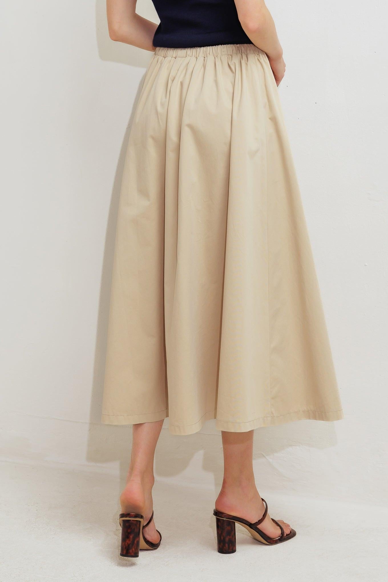 WEEKEND PARISIAN WOVEN MIDI SKIRT Flying Tomato